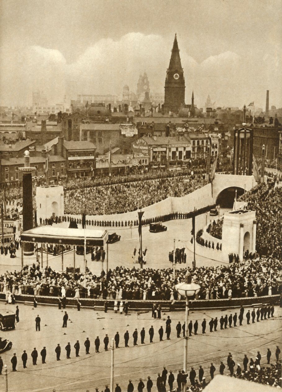 Apertura del tunnel del Mersey, Liverpool, 18 luglio 1934, 1935 da Unbekannt