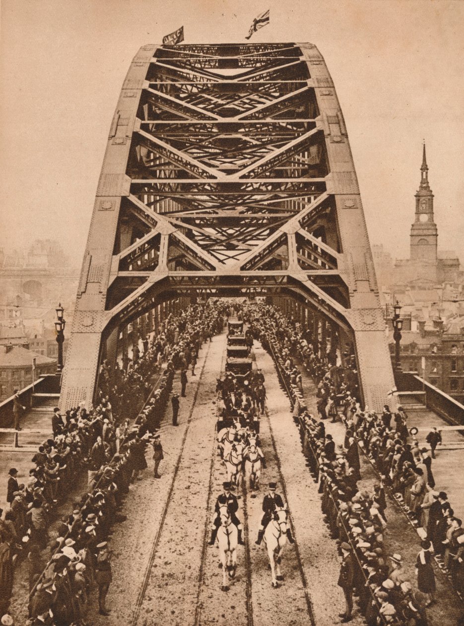Inaugurazione del nuovo ponte Tyne da parte di Re Giorgio V, Newcastle-upon-Tyne, 10 ottobre 1928 da Unbekannt