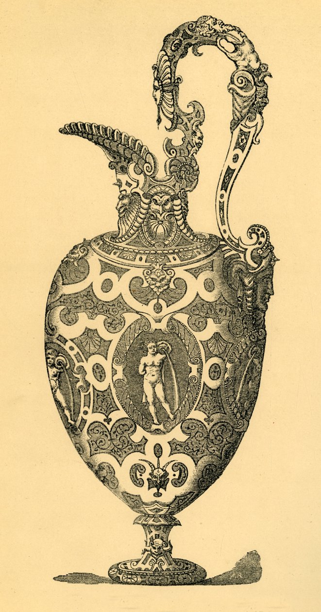 Disegno originale per un vaso o brocca, 1881 da Unbekannt
