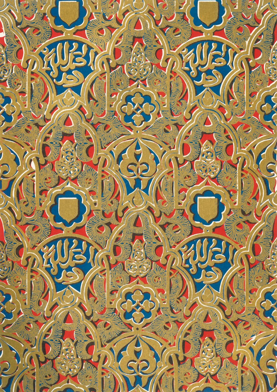 Ornamento sui muri, Sala degli Abencerrages, 1907 da Unbekannt