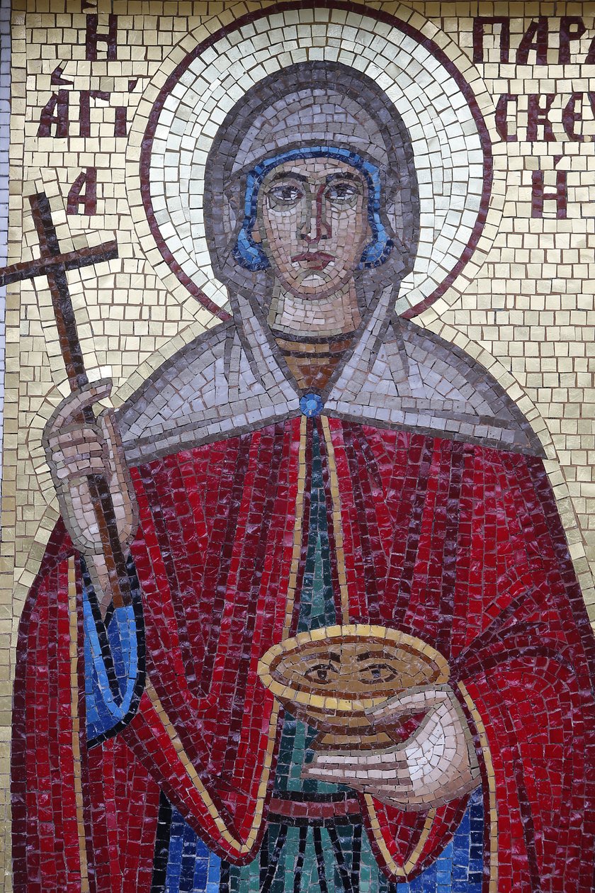 Mosaico ortodosso in un villaggio di Troodos. Santa Paraskevi, 20150510, Cipro da Unbekannt