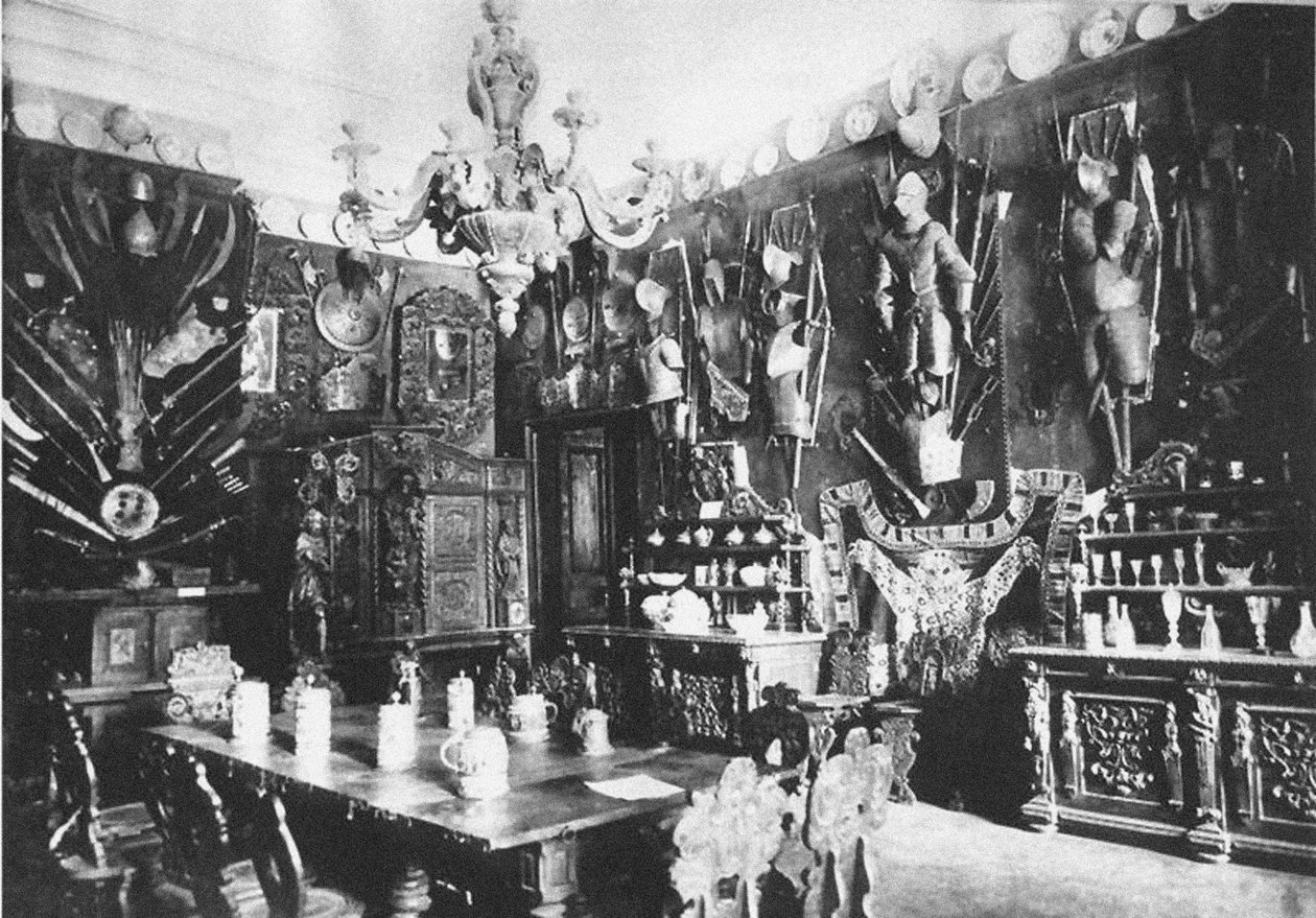 Tenuta di Ostafyevo. La grande sala da pranzo, fine XIX secolo da Unbekannt