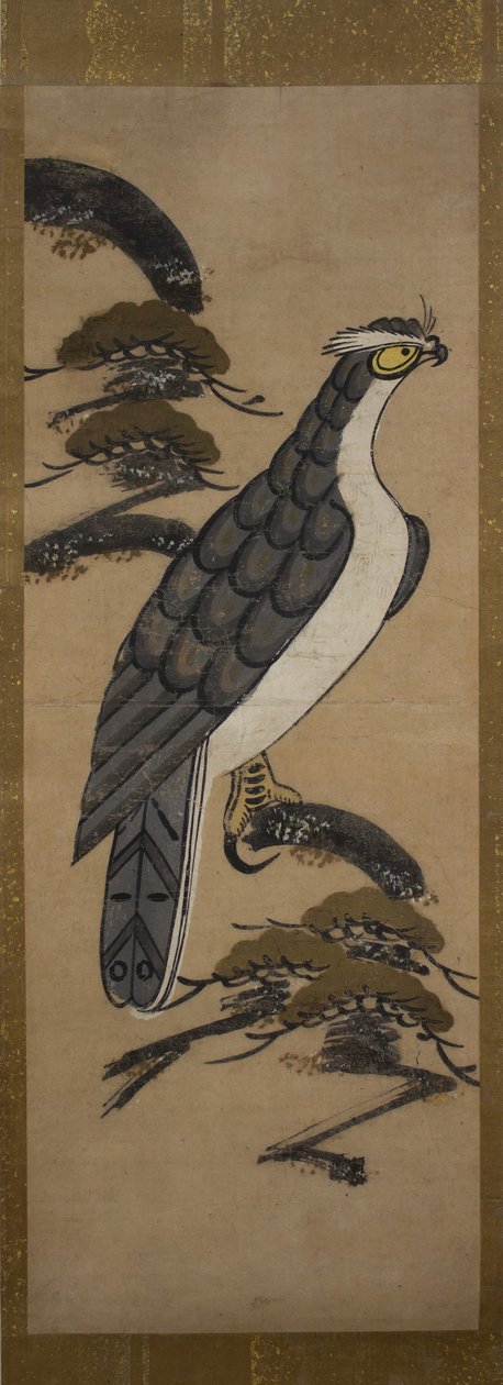 Otsu-e di falco su un pino, XVIII secolo da Unbekannt