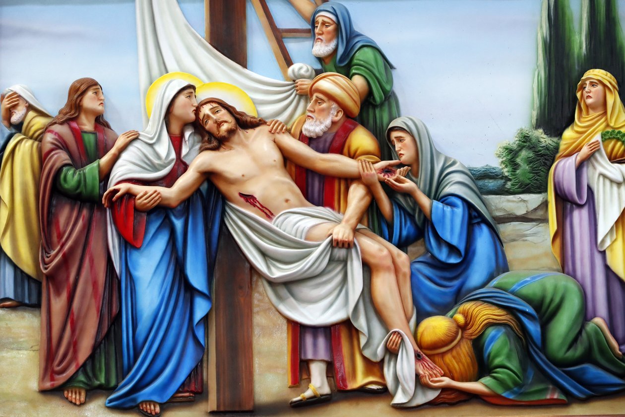Via Crucis, Stazione 13: Gesù è deposto dalla croce da Unbekannt