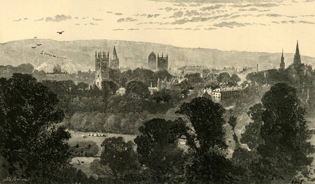 Oxford, da Headington Hill, 1898 da Unbekannt