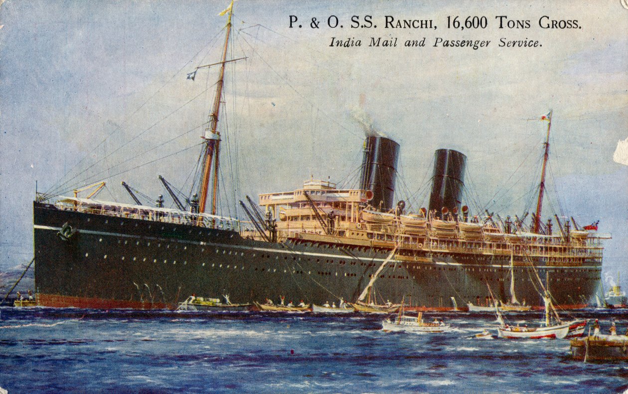 P. & O. S.S. Ranchi, 16.600 Tonnellate Lorde, Servizio Postale e Passeggeri per l