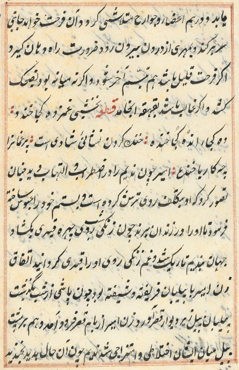 Pagina da Tales of a Parrot Tuti-nama: pagina di testo da Unbekannt