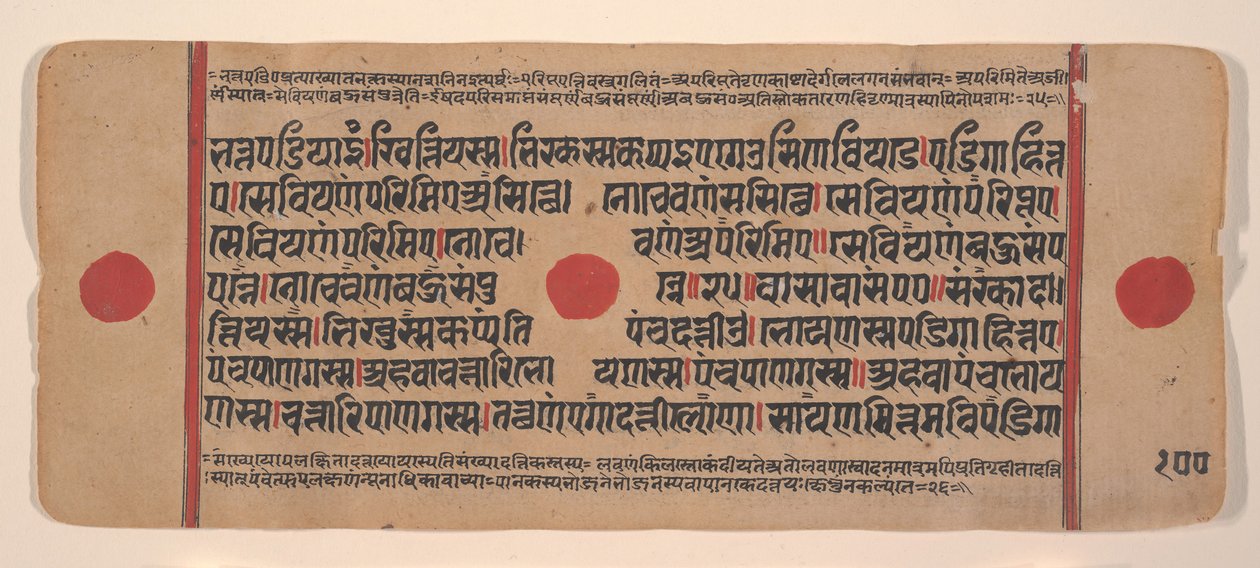 Pagina da un Kalpa Sutra Jain Libro dei Rituali Disperso, XV secolo da Unbekannt