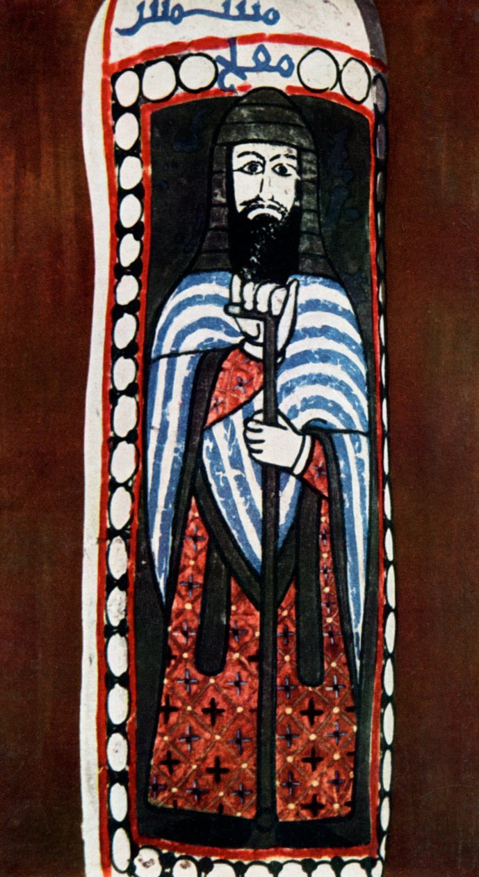 Figura dipinta di un prete cristiano a Jausaq, Samarra, Iraq da Unbekannt