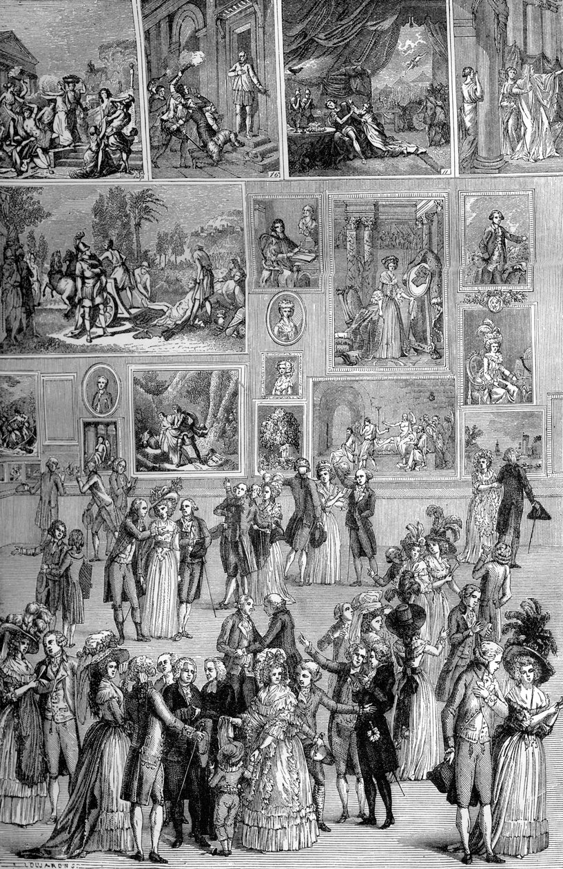 Mostra di pittura, il Louvre, Parigi da Unbekannt