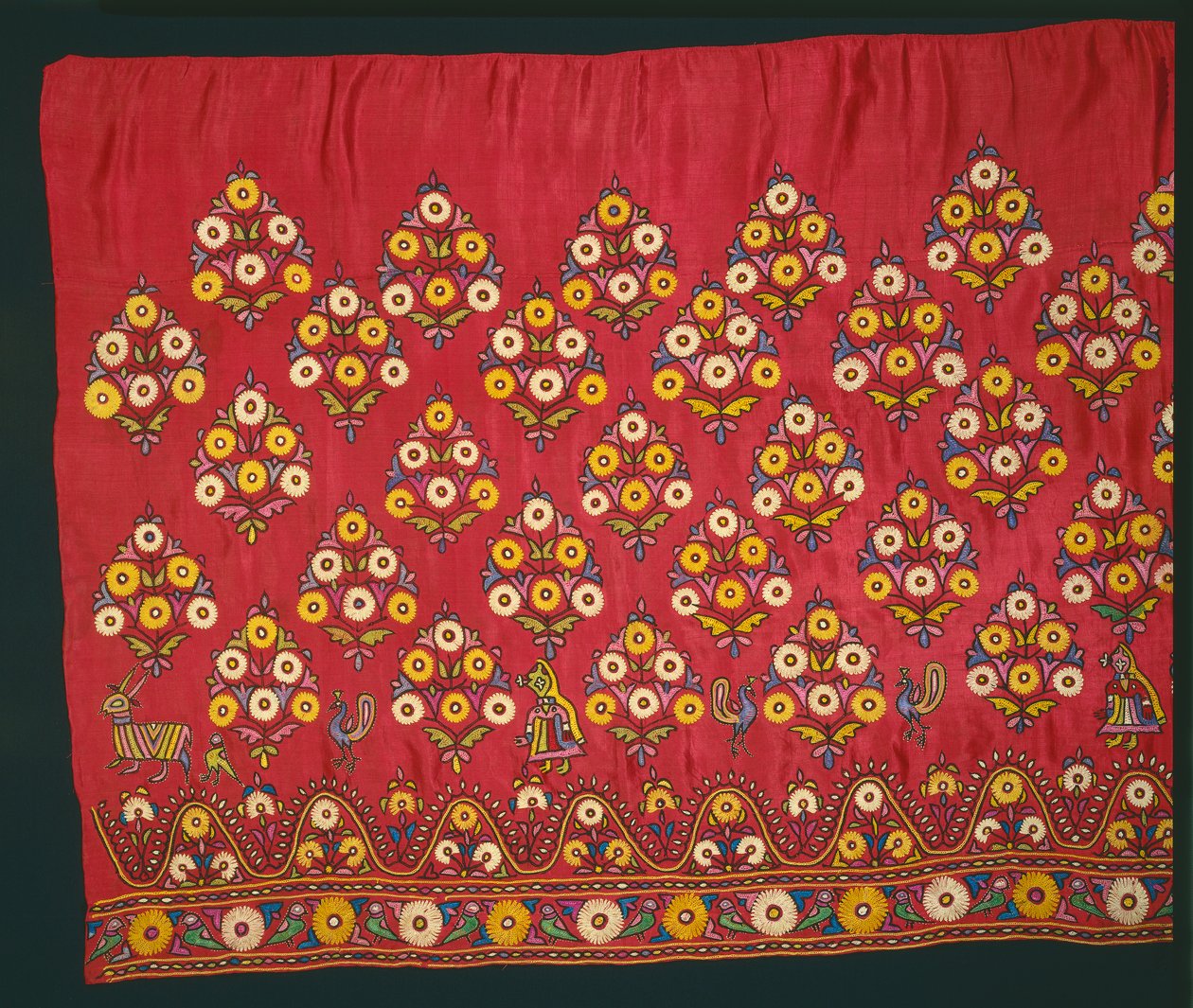 Pannello per una gonna Ghagra, fine 1800 o inizio 1900 da Unbekannt