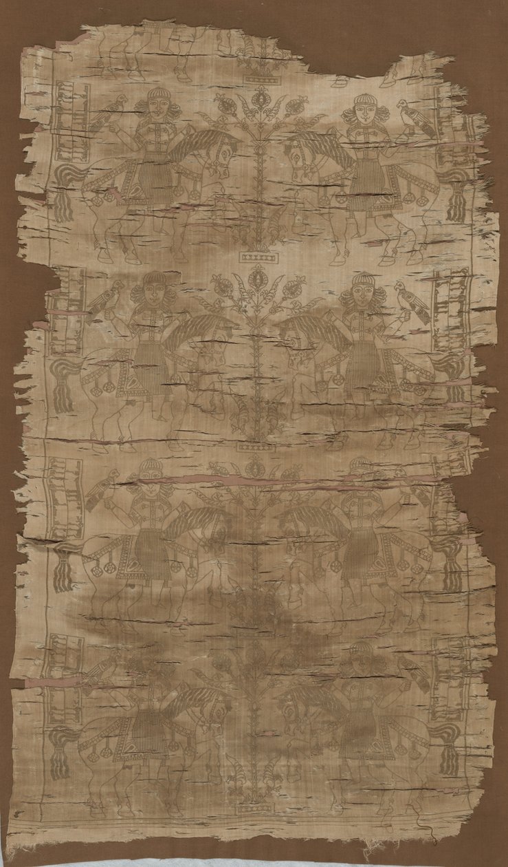 Pannello con Falconieri, 1516-1955 da Unbekannt