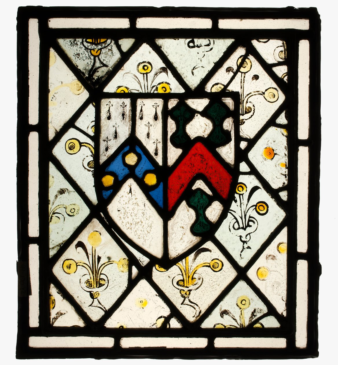 Pannello con scudo araldico di Johnson, britannico, ca. 1500 da Unbekannt