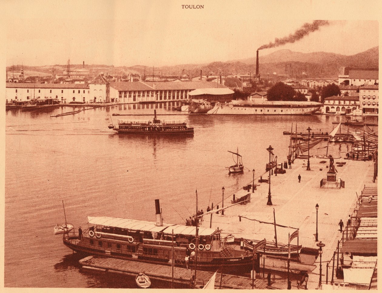 Panorama dei Quais a Tolone, 1930 da Unbekannt
