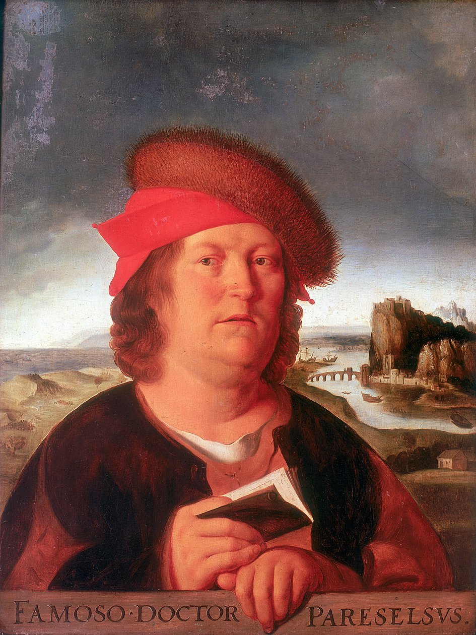 Paracelso Aracelso 1493-1541, medico e alchimista svizzero-tedesco da Unbekannt