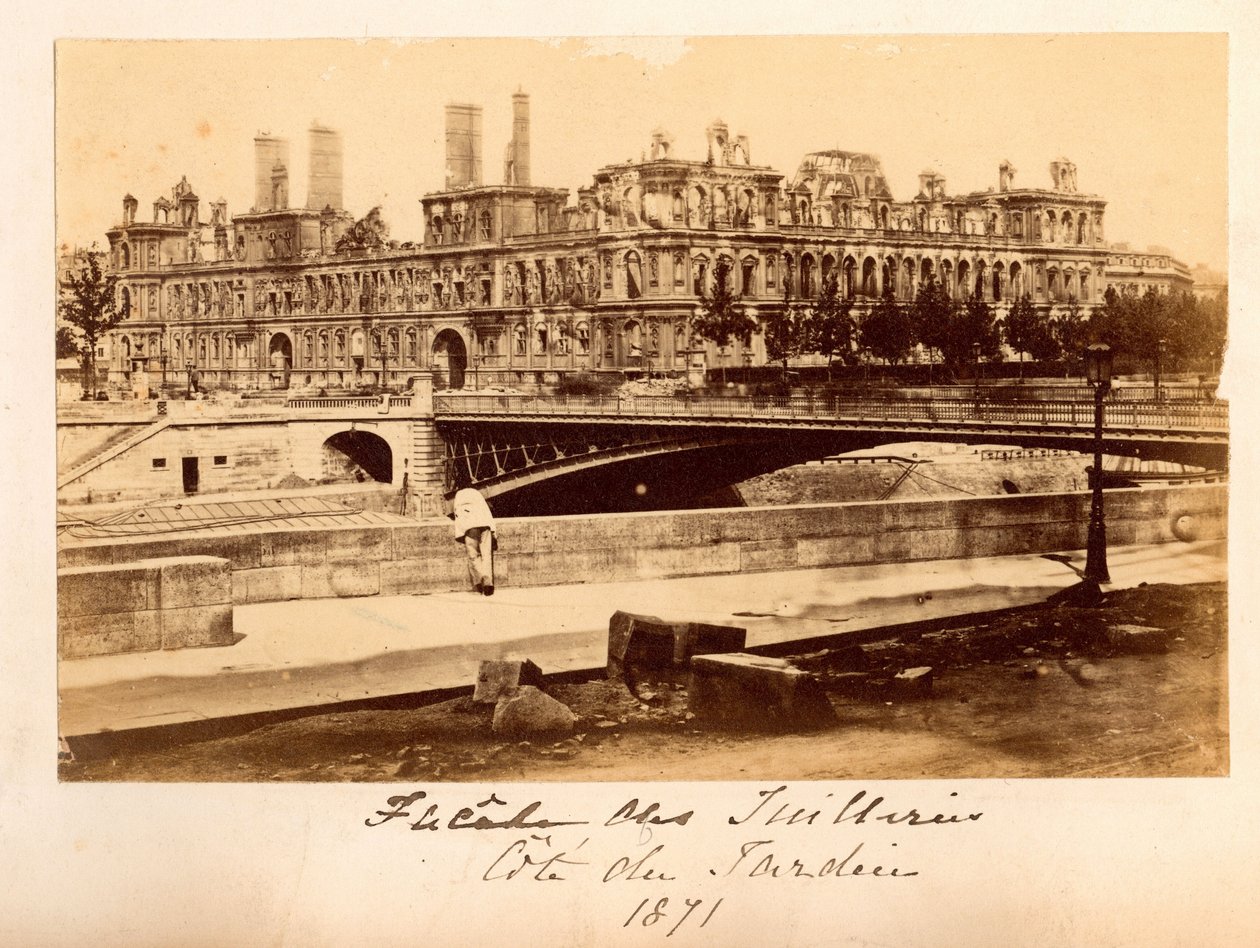 Comune di Parigi (1871): vista del ponte di Arcole e dell
