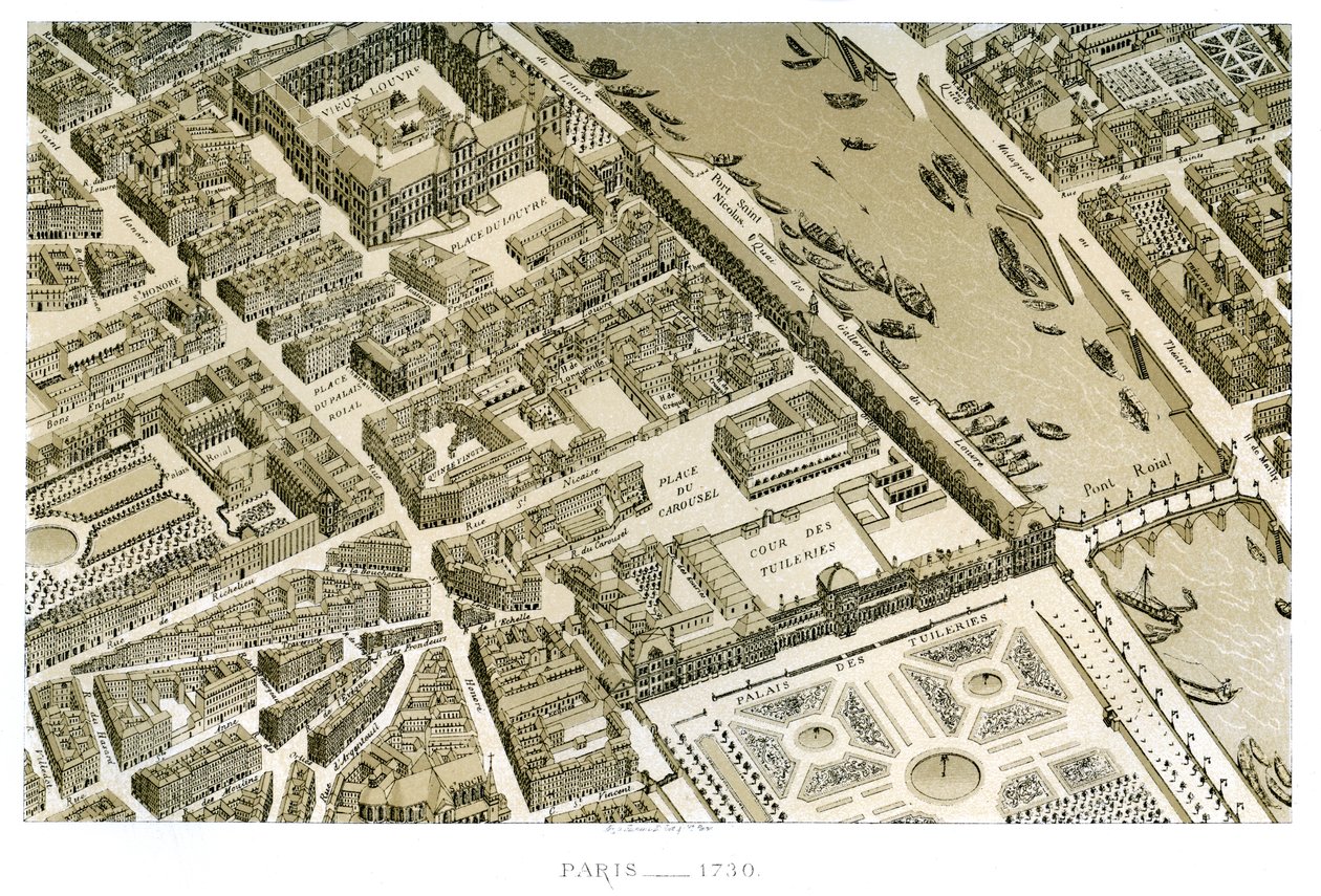 Parigi, Francia, c1730 da Unbekannt
