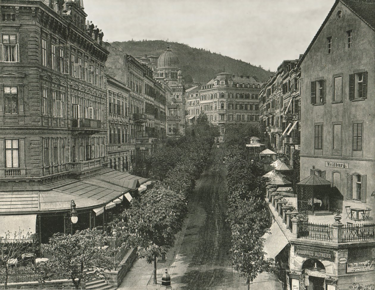 Parkstrasse, Carlsbad, Cecoslovacchia, 1895 da Unbekannt