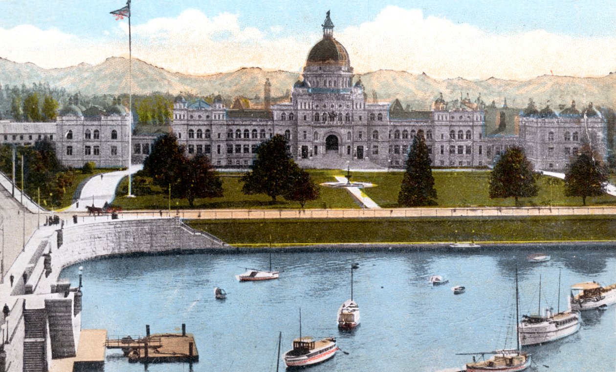 Edifici del Parlamento, Victoria, British Columbia, Canada, primi anni del 1900 da Unbekannt