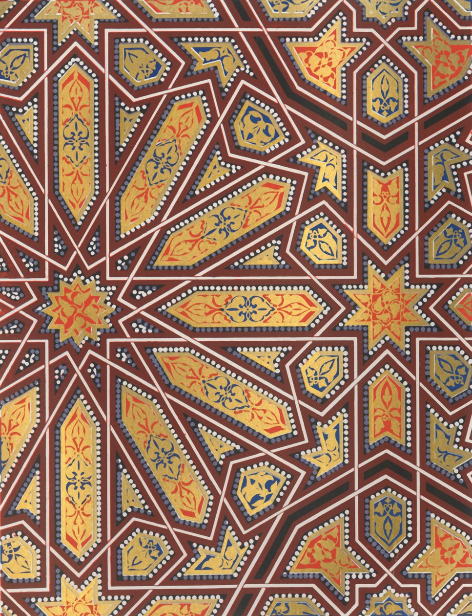 Parte del soffitto del portico del Cortile dello Stagno dei Pesci, 1907 da Unbekannt