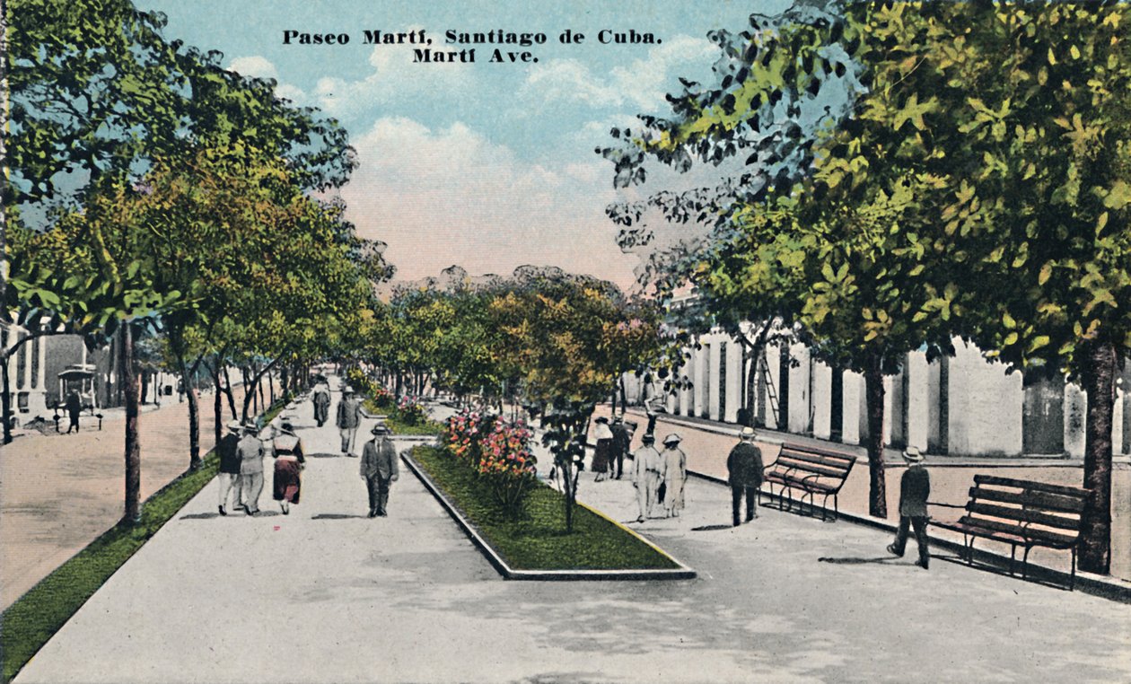 Paseo Martí, Santiago de Cuba, c1910 da Unbekannt