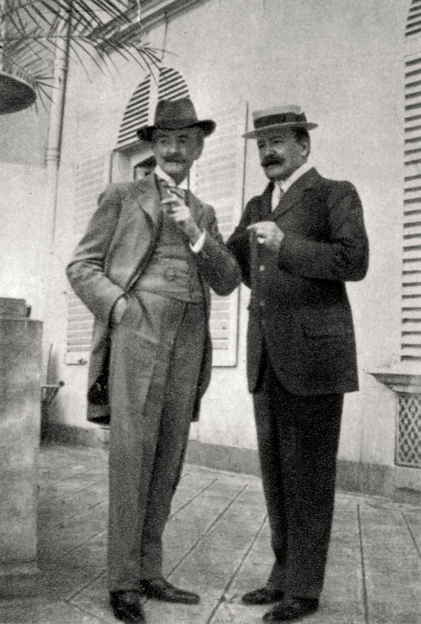 Paul Hervieu e Marcel Prevost, autori e drammaturghi francesi, 1905 da Unbekannt