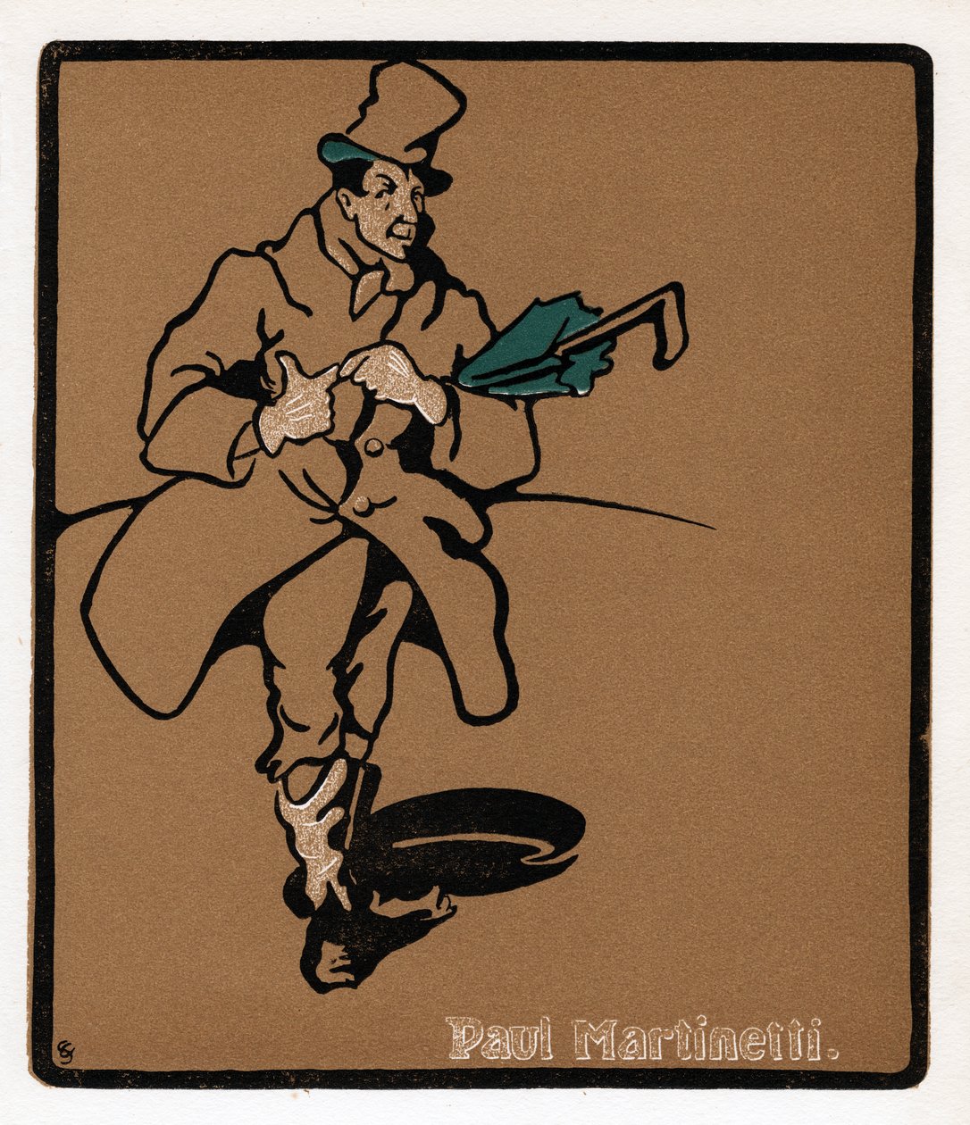Paul Martinetti, star del music hall americano, fine XIX secolo da Unbekannt