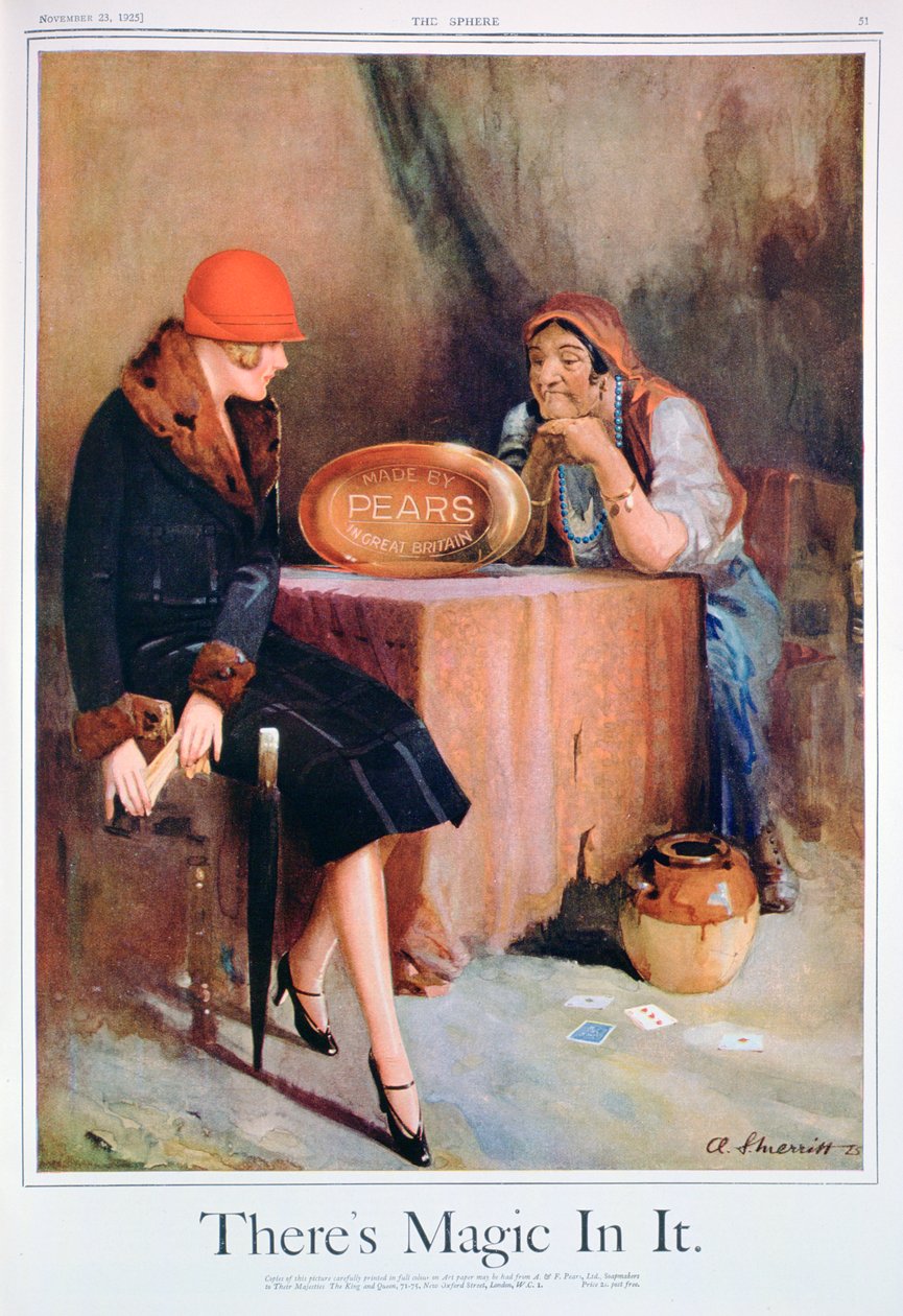 Pubblicità del Sapone Pears, 1925 da Unbekannt