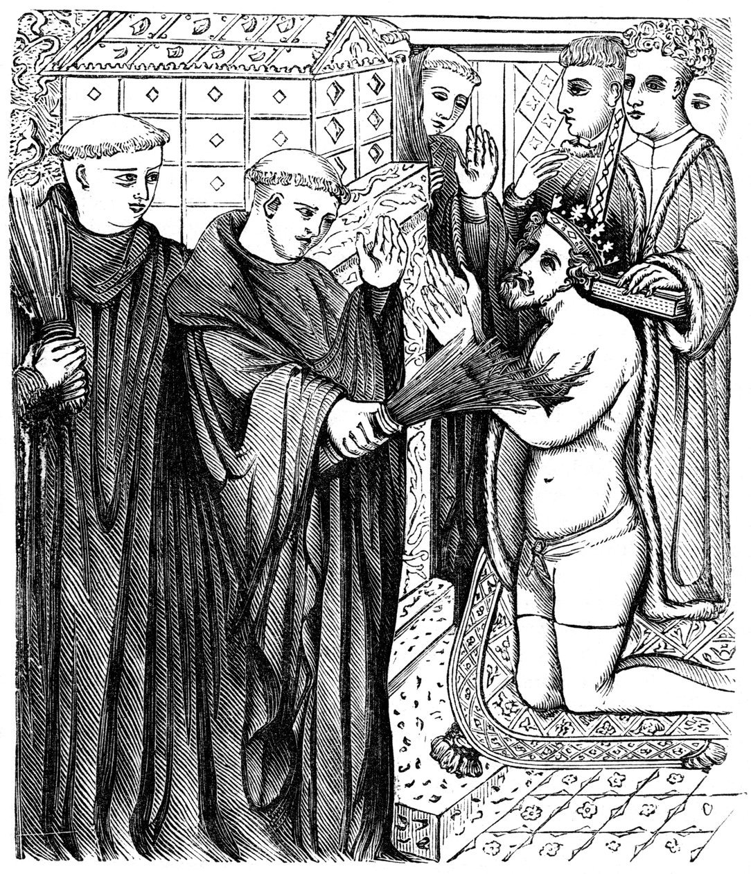 Penitenza di Enrico davanti al santuario di Tommaso Becket da Unbekannt