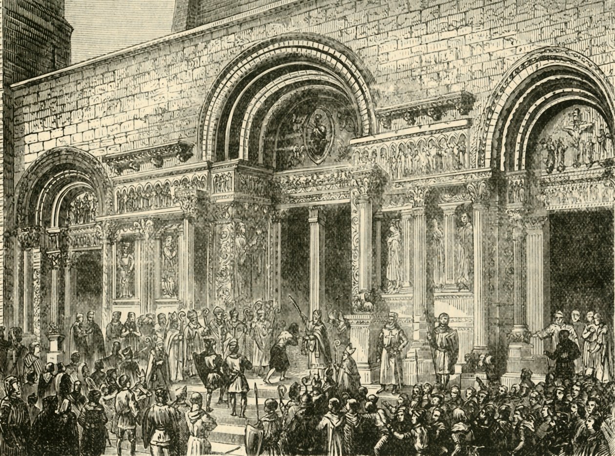 Penitenza di Raimondo VI, Conte di Tolosa, c1209 da Unbekannt