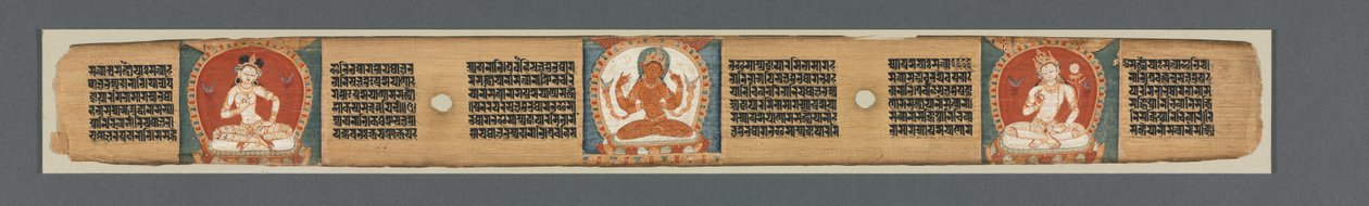 Perfezione della saggezza in ottomila righe: Ashtasahasrika Prajnaparamita...recto da Unbekannt