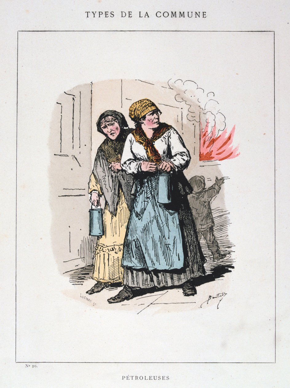 Petroleuses, Comune di Parigi, 1871 da Unbekannt