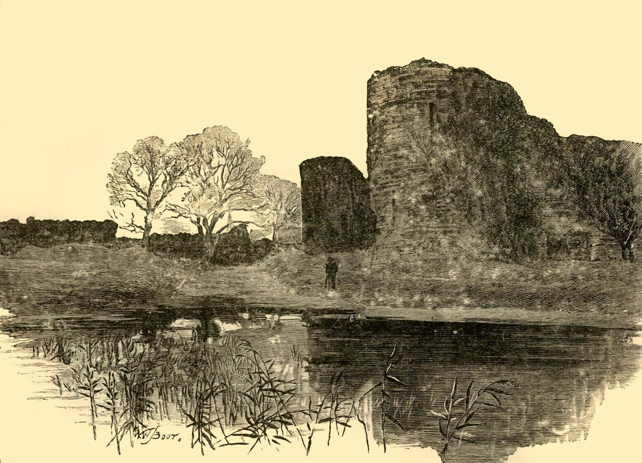 Castello di Pevensey, 1898 da Unbekannt