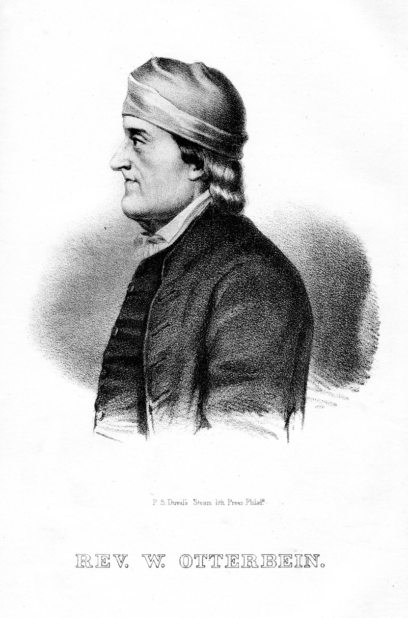 Philip William Otterbein, pastore tedesco-americano, 1854 da Unbekannt