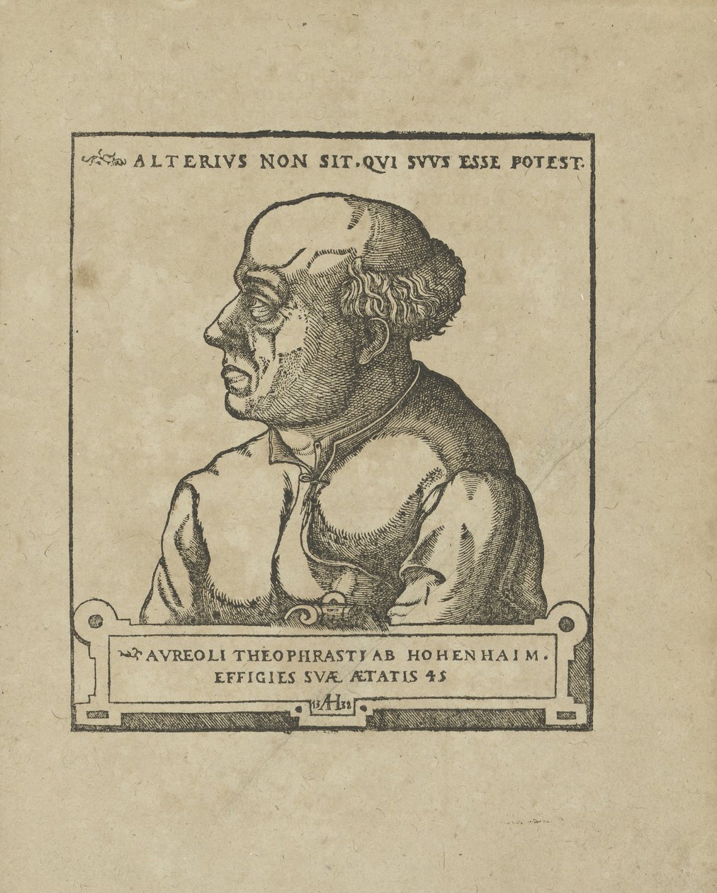 Philippus Theophrastus Aureolus Bombastus von Hohenheim Paracelsus, ca 1538 da Unbekannt
