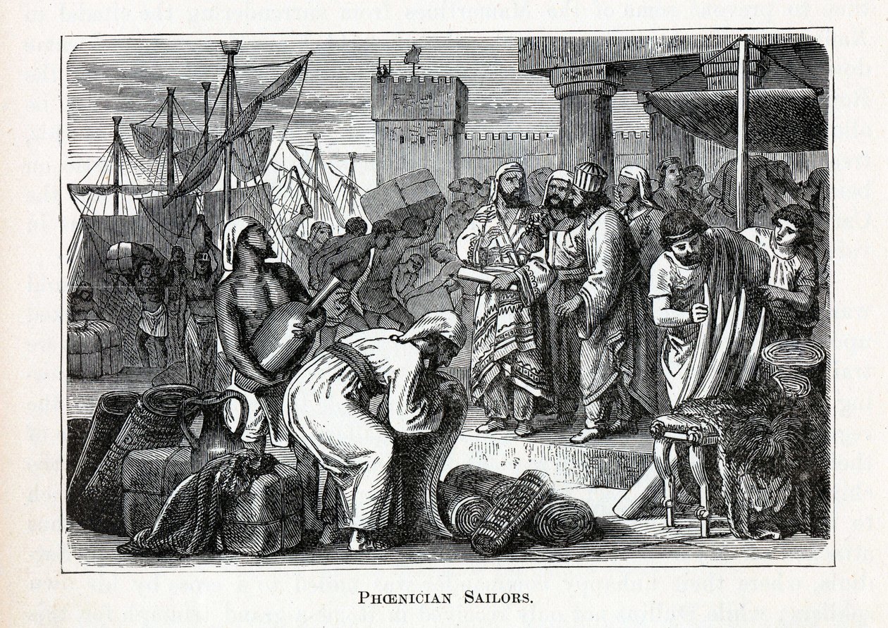 Marinai fenici, 1882 da Unbekannt