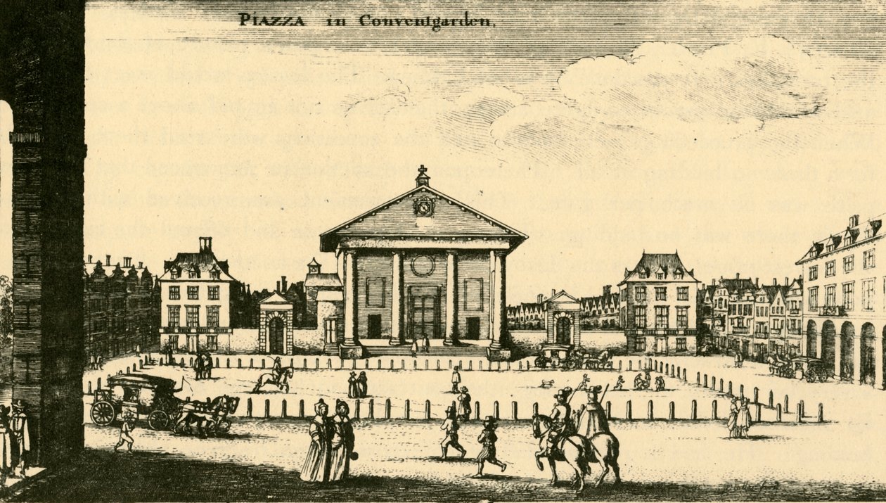 Piazza a Covent Garden, XVIII secolo, 1925 da Unbekannt