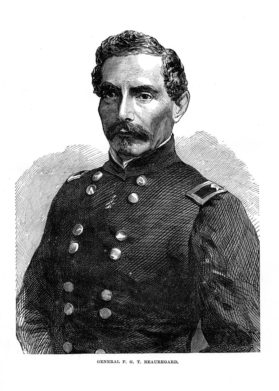 Pierre Gustave Toutant de Beauregard, soldato americano, c1860s da Unbekannt