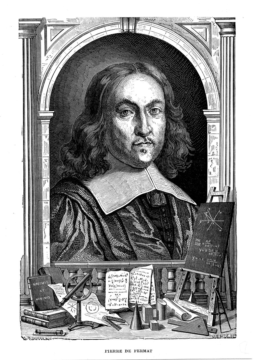 Pierre de Fermat, matematico francese del XVII secolo, 1870 da Unbekannt