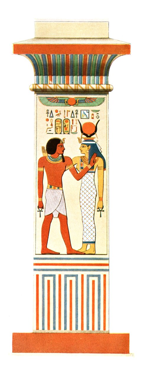 Pilastro dal Tempio di Amon-Ra di Amenofi III a Karnak, Egitto, 1928 da Unbekannt