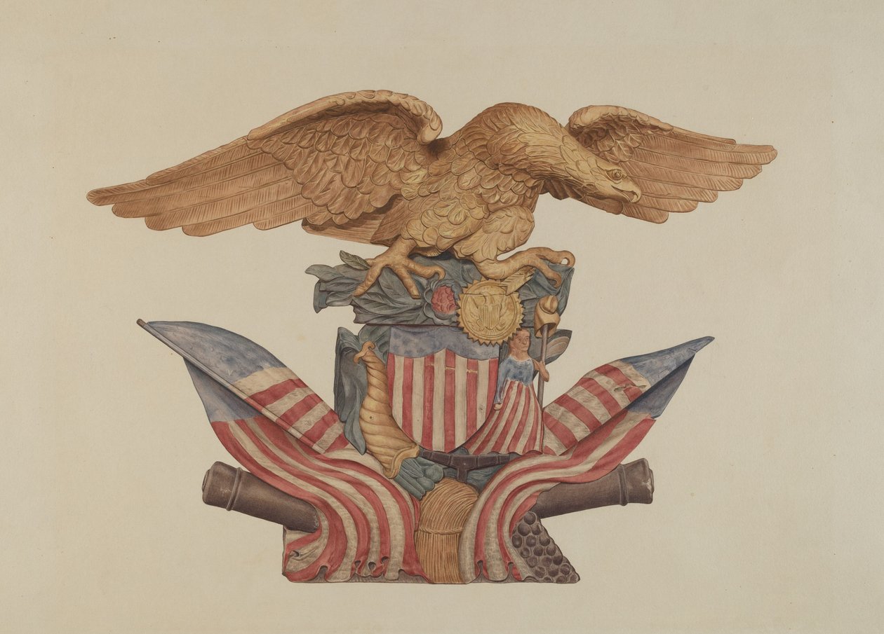 Ornamento di pino aquila, 1935-1942 da Unbekannt