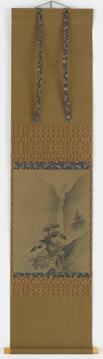 Pini e cascata, periodo Edo da Unbekannt