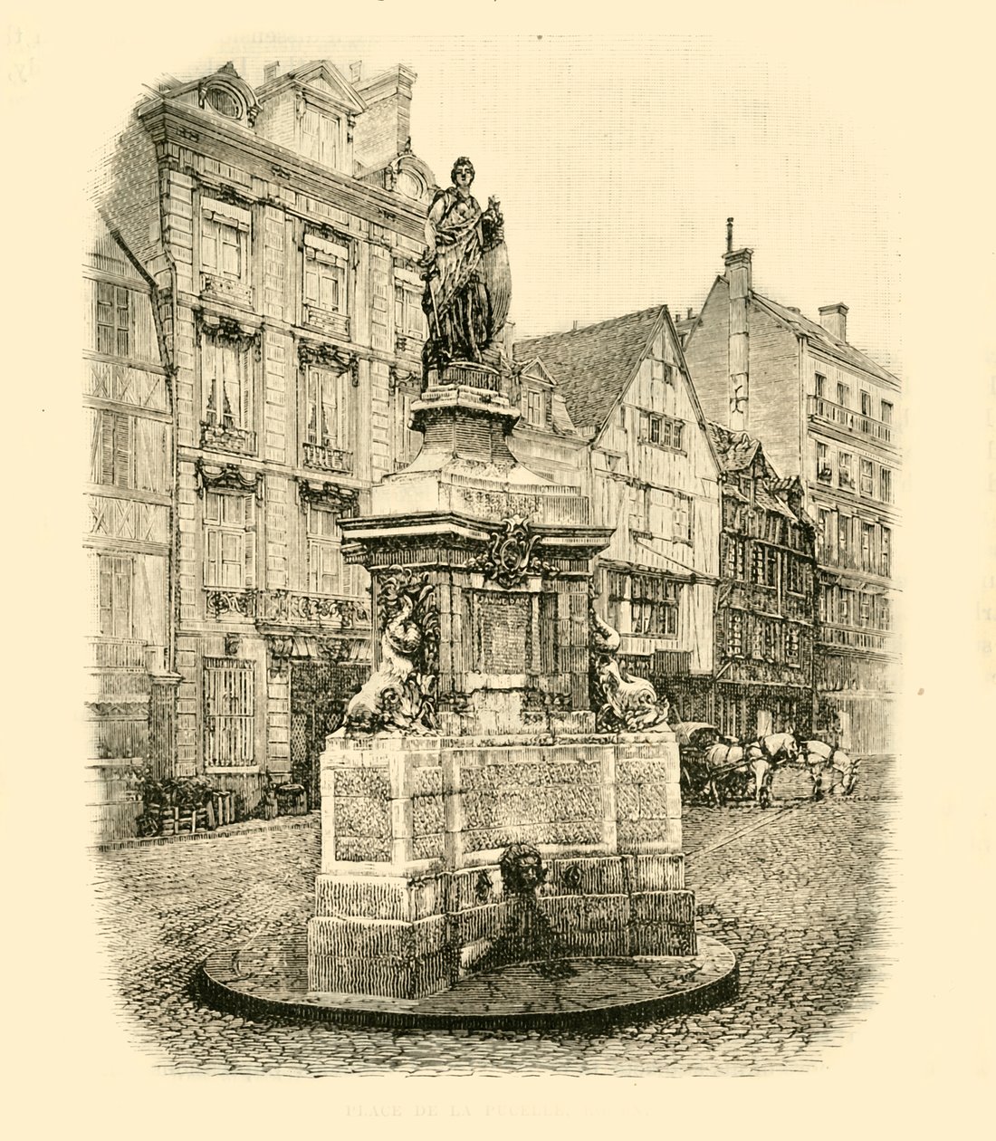 Place De La Pucelle, Rouen, 1890 da Unbekannt