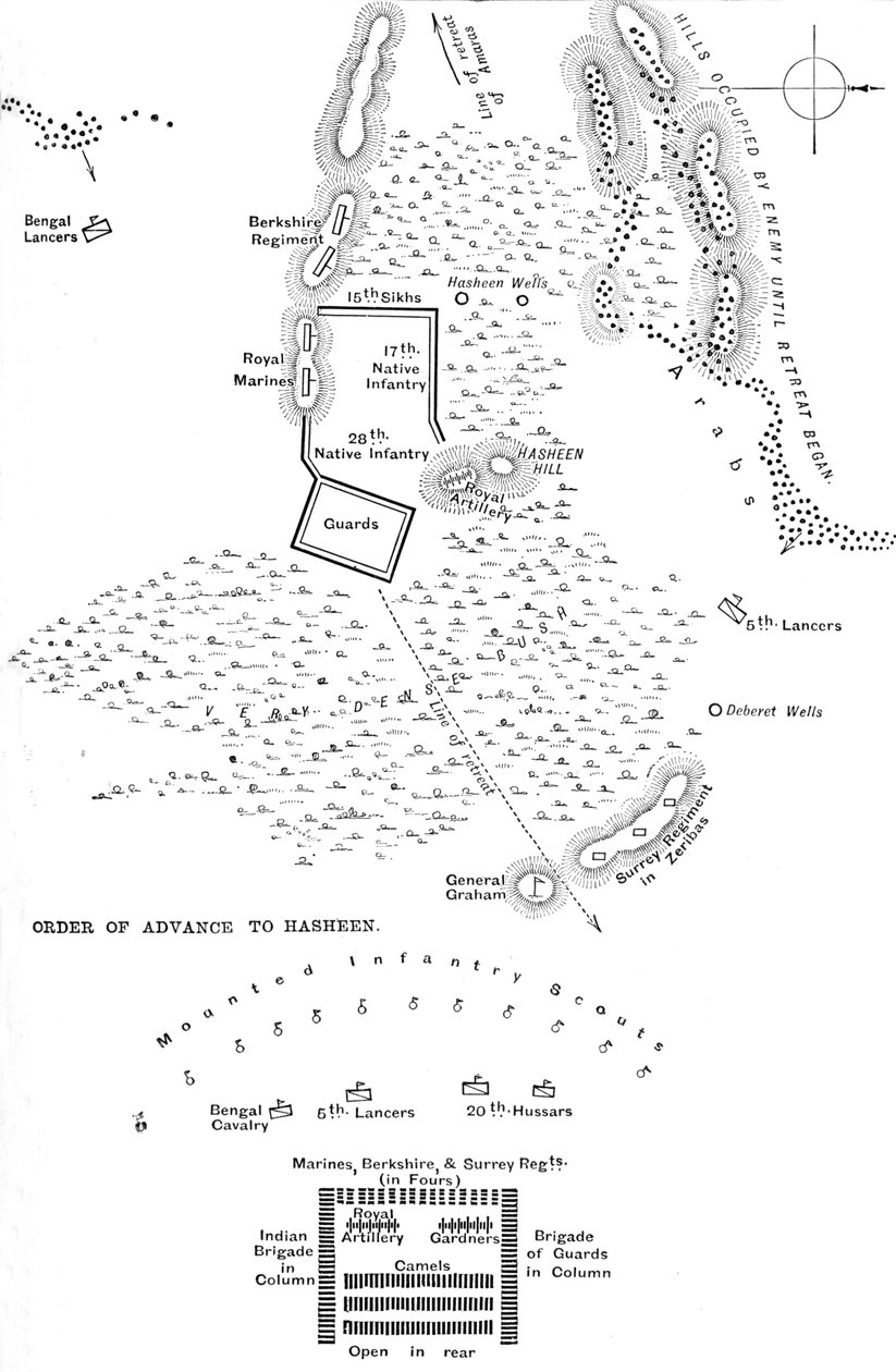 Piano della battaglia di Hasheen da Unbekannt