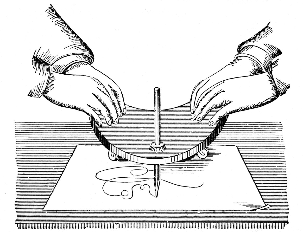 Planchette o tavola Ouija, 1885 da Unbekannt