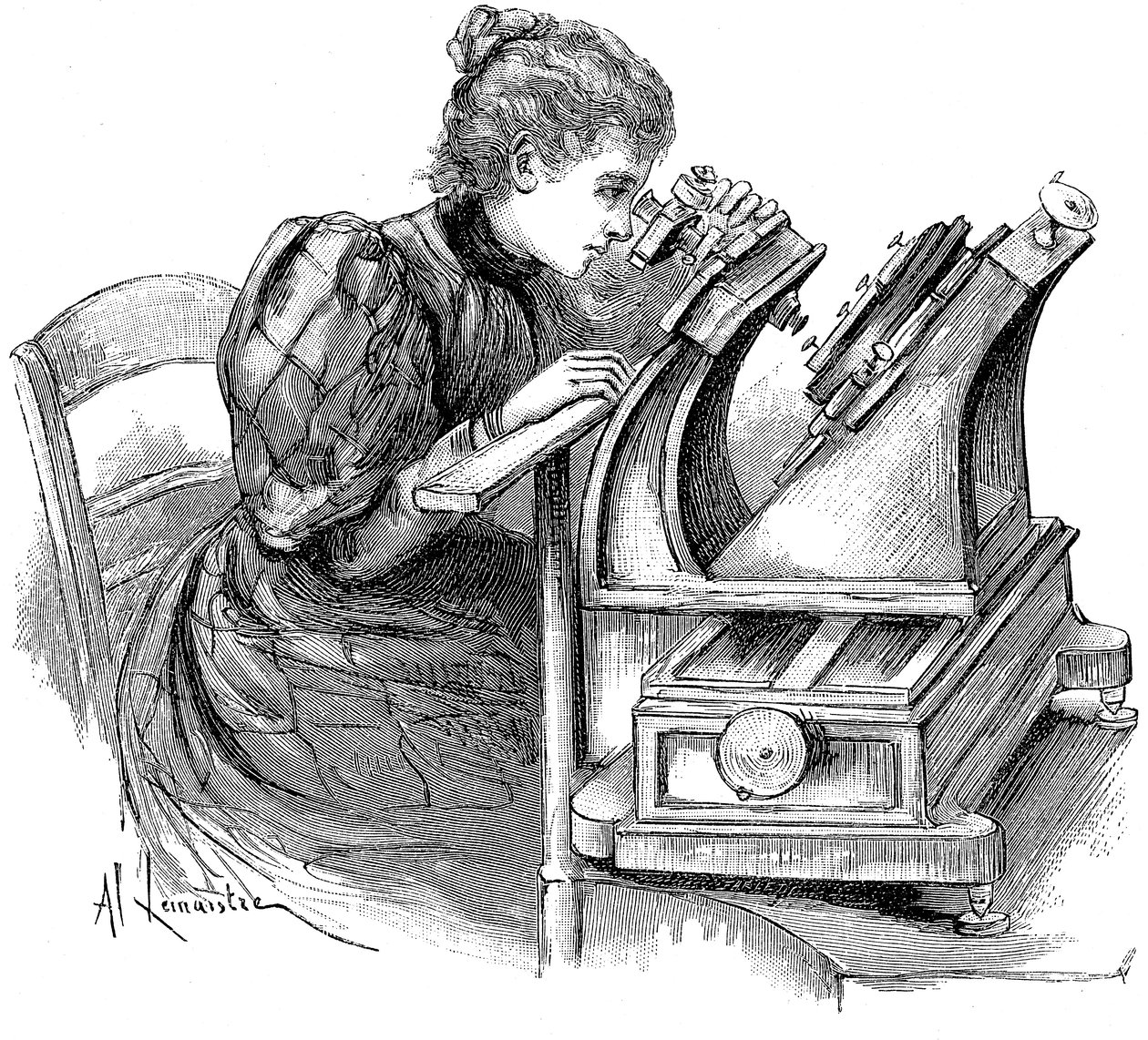 Microscopio per misurare piastre, 1895 da Unbekannt