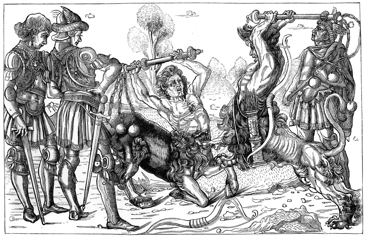 Il combattimento dei centauri di Pollaiuolo, 1882 da Unbekannt
