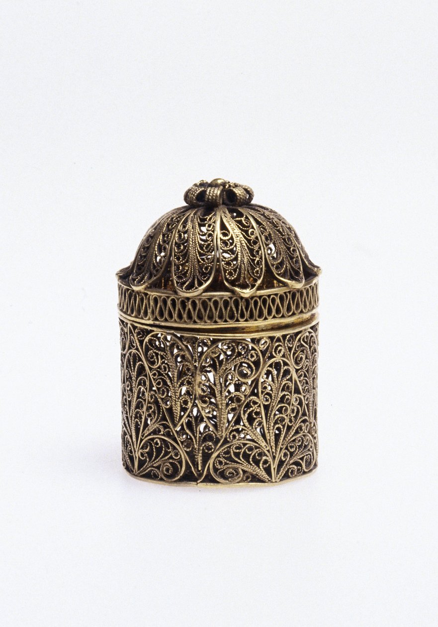 Pomander in argento dorato da Unbekannt
