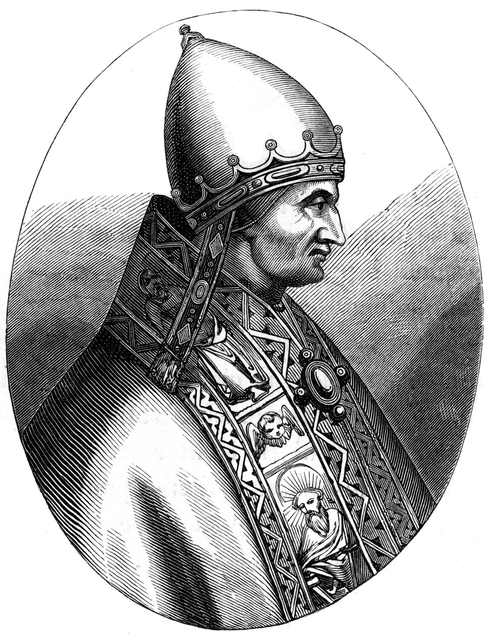 Papa Innocenzo IV 1180-1254, 1849 da Unbekannt