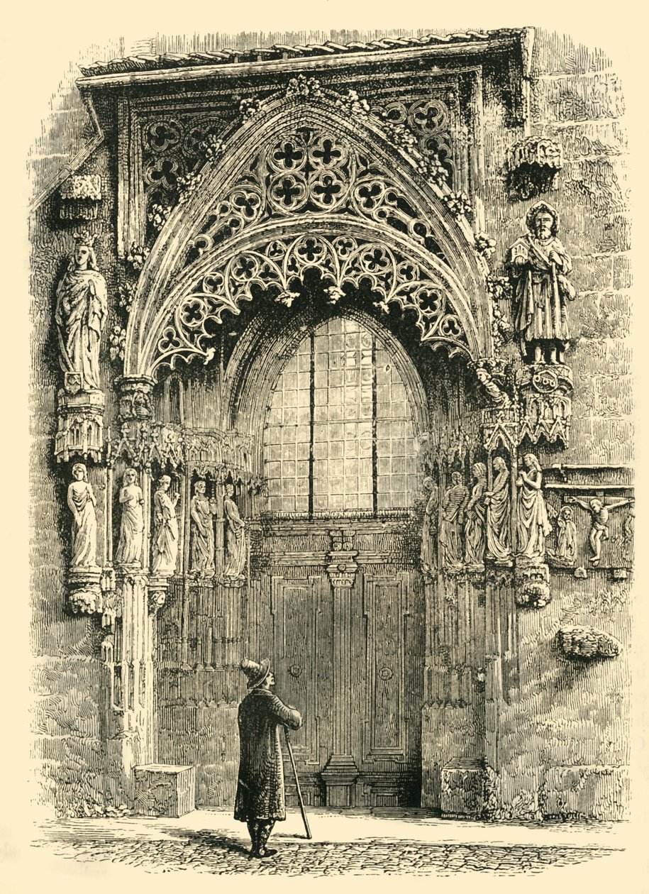 Portico della Chiesa di San Sebaldo, Norimberga, 1890 da Unbekannt
